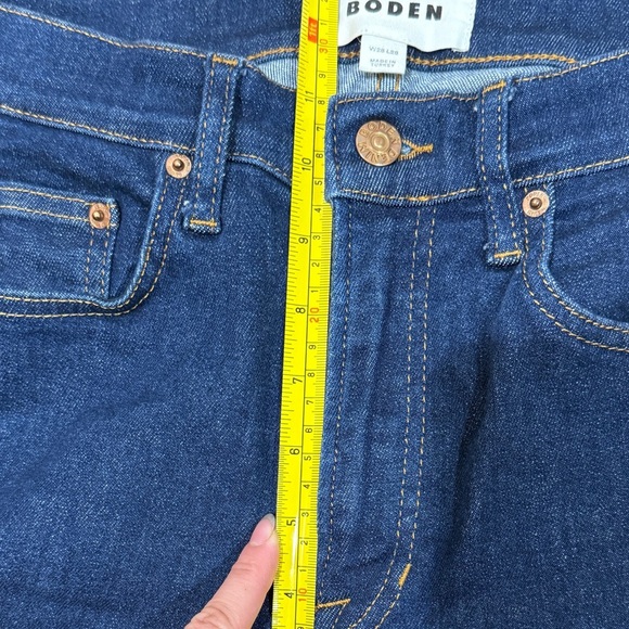 Boden High Rise Wide Crop‎ Jeans Indigo Rinse Sz 28 Fall Staple Trendy Timeless - Picture 5 of 11